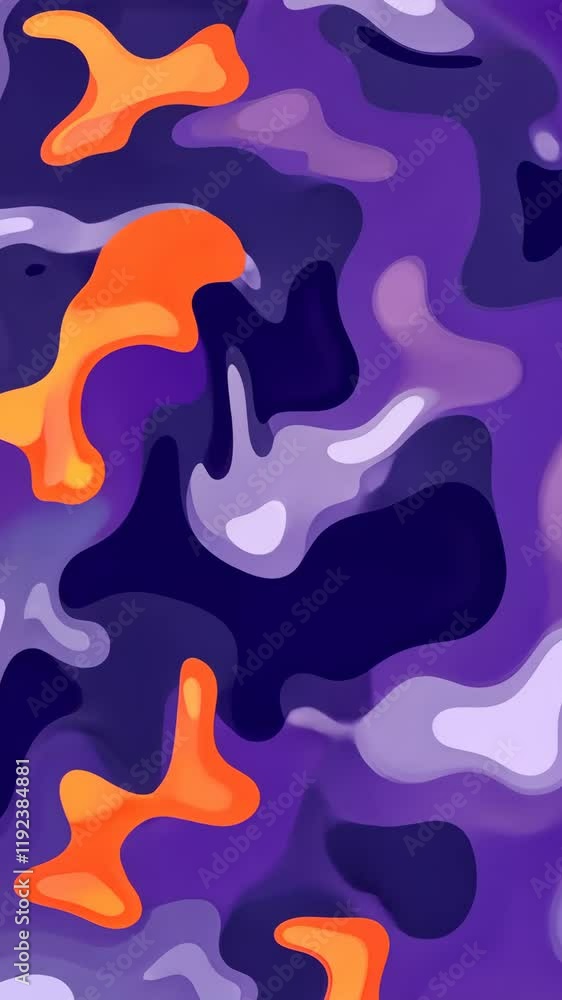 Bright abstract shapes create a vibrant composition in purple and orange hues for modern artistic expression and design Bright abstract shapes create a vibrant composition in purple and orange hues for modern artistic expression and design