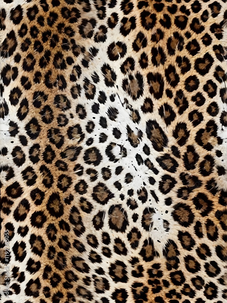 Leopard tiger skin seamless pattern texture print on white background Leopard tiger skin seamless pattern texture print on white background