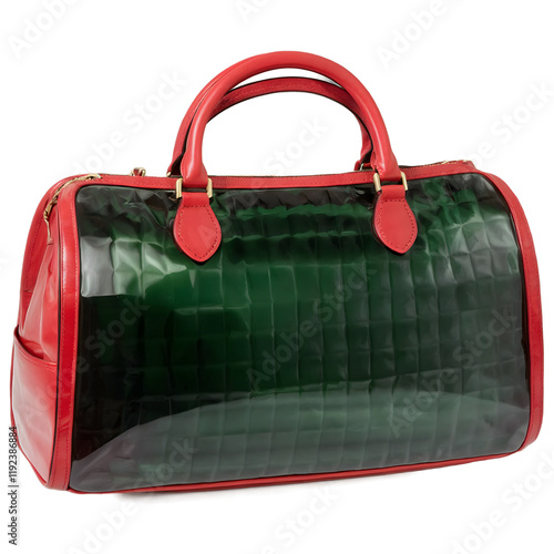 Elegant Red Bag for Women Fashionable Transparent Design Perfect for Daily Use or Special Occasions