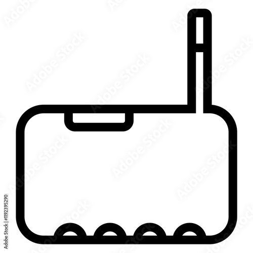 illustration of wifi modem icon for internet use