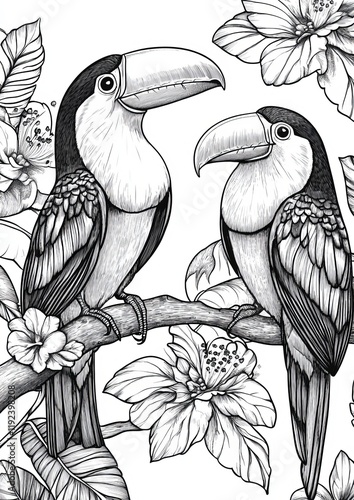 Tucans Coloring Pages photo