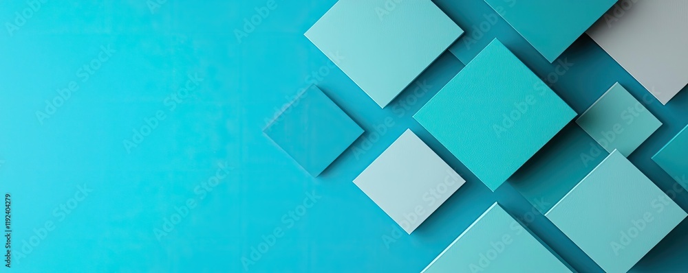 Vivid gradient concept. Stylish abstract design featuring overlapping squares in a vibrant blue background. Vivid gradient concept. Stylish abstract design featuring overlapping squares in a vibrant blue background.