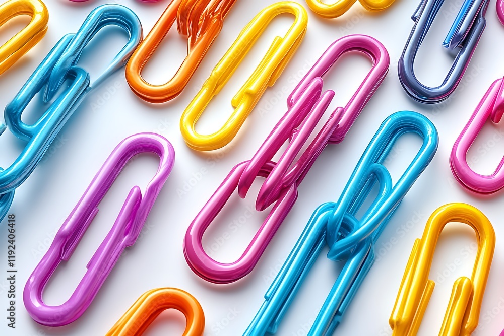 Colorful Interlocking Links Create a Vibrant Design Colorful Interlocking Links Create a Vibrant Design