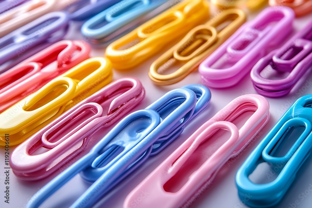 Close-up of colorful plastic clothes pegs Close-up of colorful plastic clothes pegs