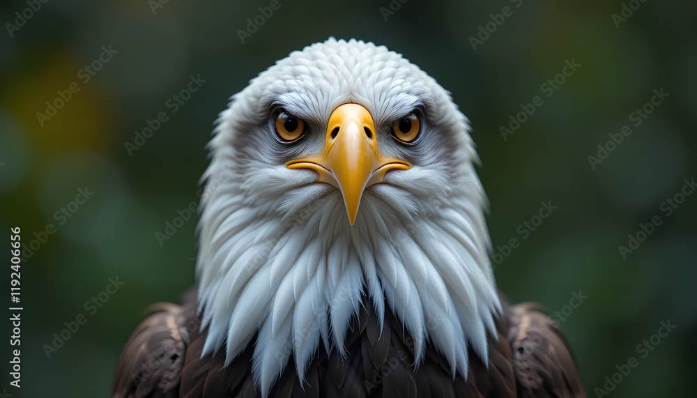 Intense Gaze: A Portrait of a Majestic Eagle's Powerful Stare Intense Gaze: A Portrait of a Majestic Eagle's Powerful Stare