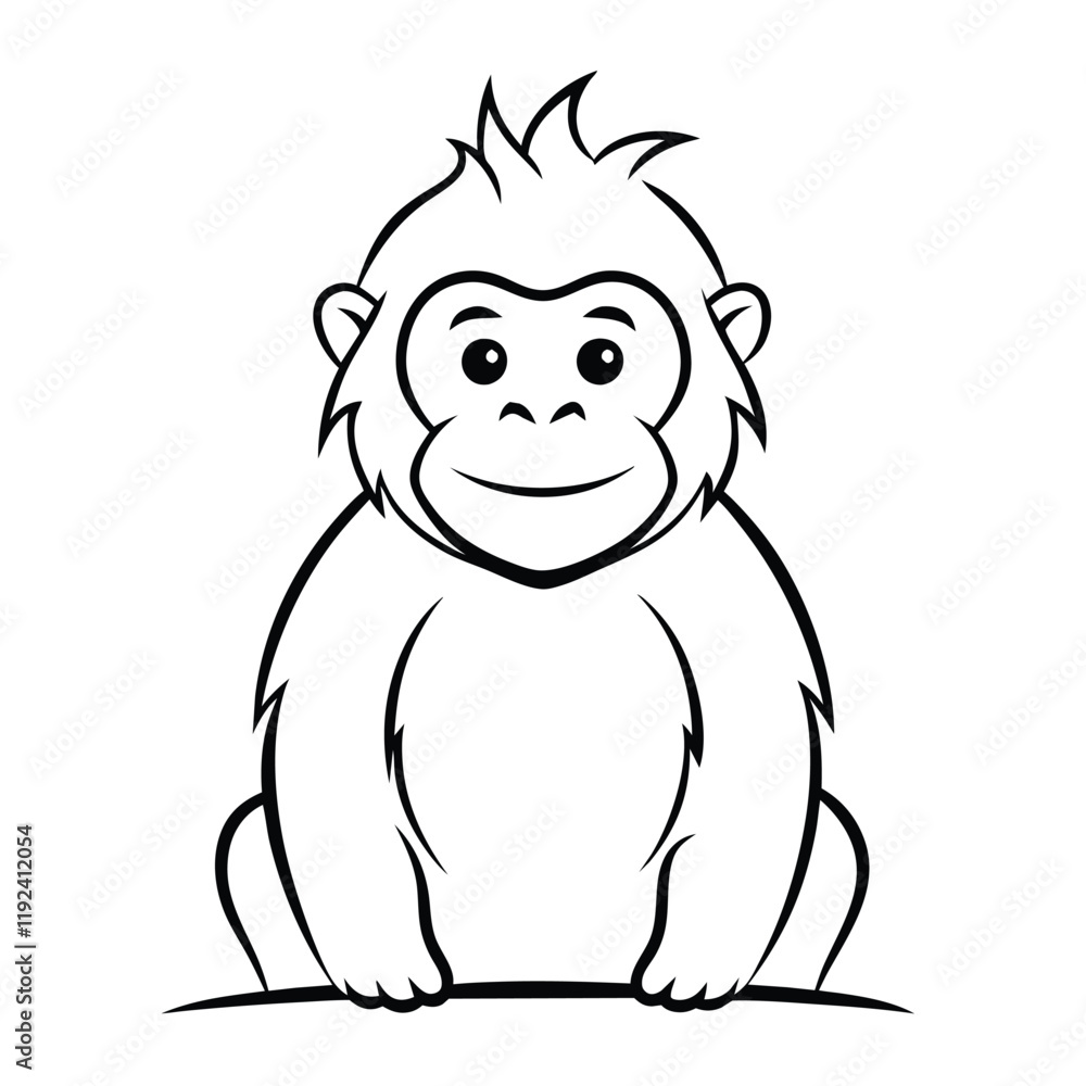 Fototapeta premium cute orangutan 