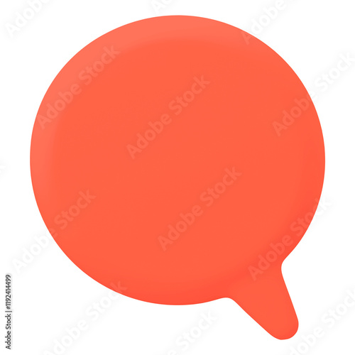 Orange speech bubble png sticker, 3D rendering shape, transparent background Free Download Orange speech bubble png sticker, 3D rendering shape, transparent background - GFXLoad