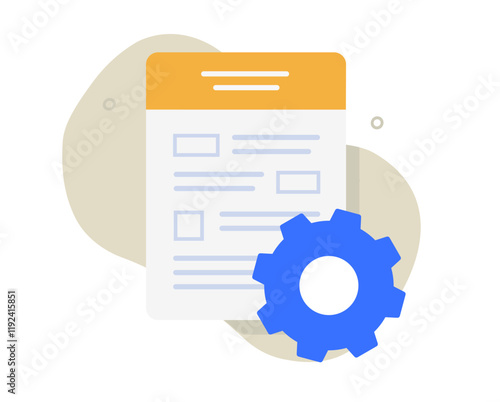Tax optimization flat icon vector, company taxation or revenue tune restructuring graphic illustration modern, corporate documentation improve, contract agreement cost strategy quality customization  