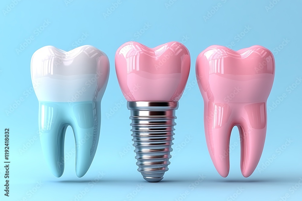 Dental Implant and Natural Tooth Comparison Dental Implant and Natural Tooth Comparison