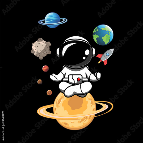 astronaut meditation.eps