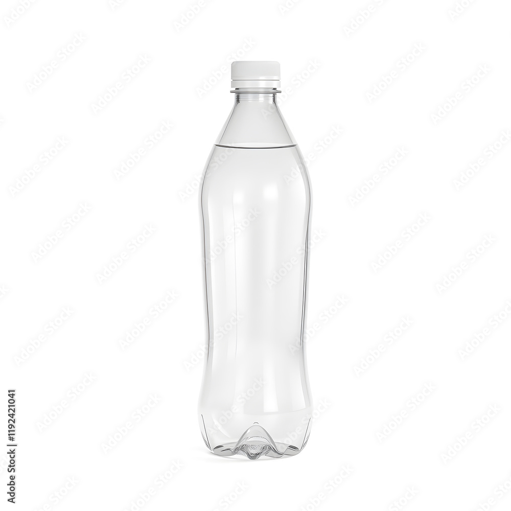 Plastic bottle of water. 3d illustration isolated on white background Plastic bottle of water. 3d illustration isolated on white background