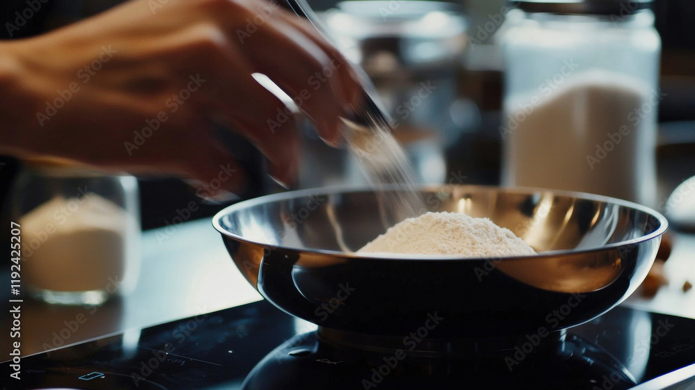 Close-up of hands measuring ingredients on a digital kitchen scale, the display showing weight—perfect for cooking blogs, recipe books, or kitchen equipment ads.
Close-up of hands measuring ingredients on a digital kitchen scale, the display showing weight—perfect for cooking blogs, recipe books, or kitchen equipment ads.