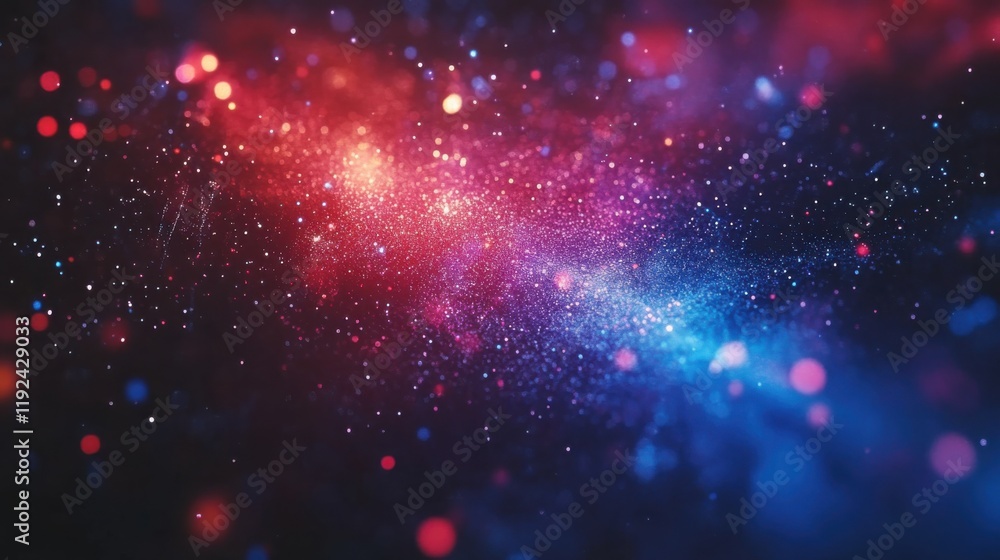 Colorful cosmic nebula with glowing stars and dust Colorful cosmic nebula with glowing stars and dust