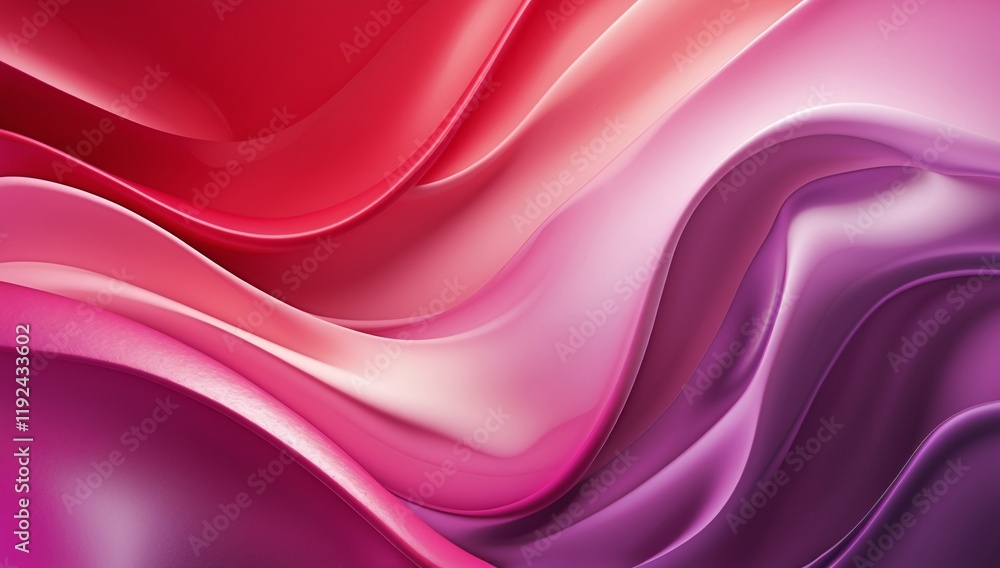 Obraz premium Vivid abstract background with dynamic red and purple curving shapes, highlighting modernity, creativity, and vibrancy