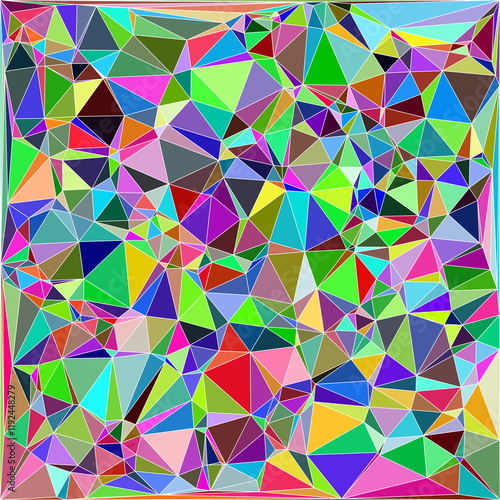 Colorful abstract geometric triangle pattern seamless design