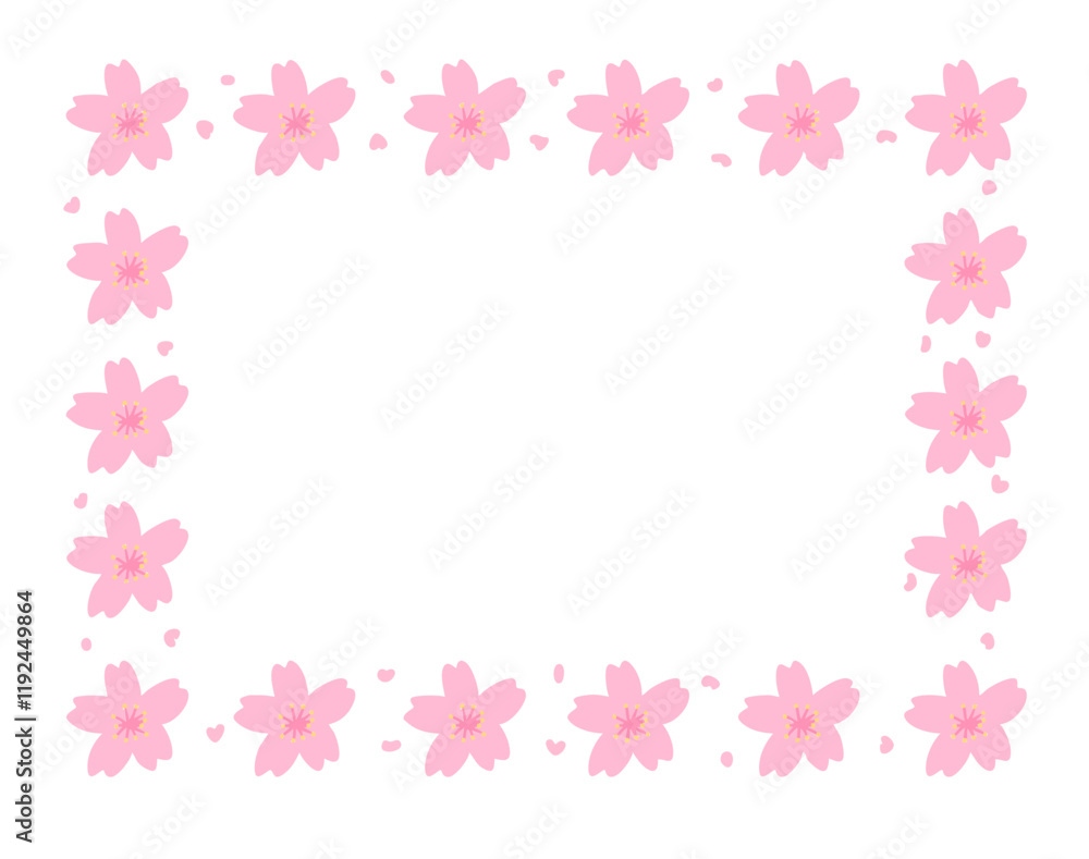 봄 벚꽃 일러스트 프레임(spring cherry blossom illustration frame) 봄 벚꽃 일러스트 프레임(spring cherry blossom illustration frame)