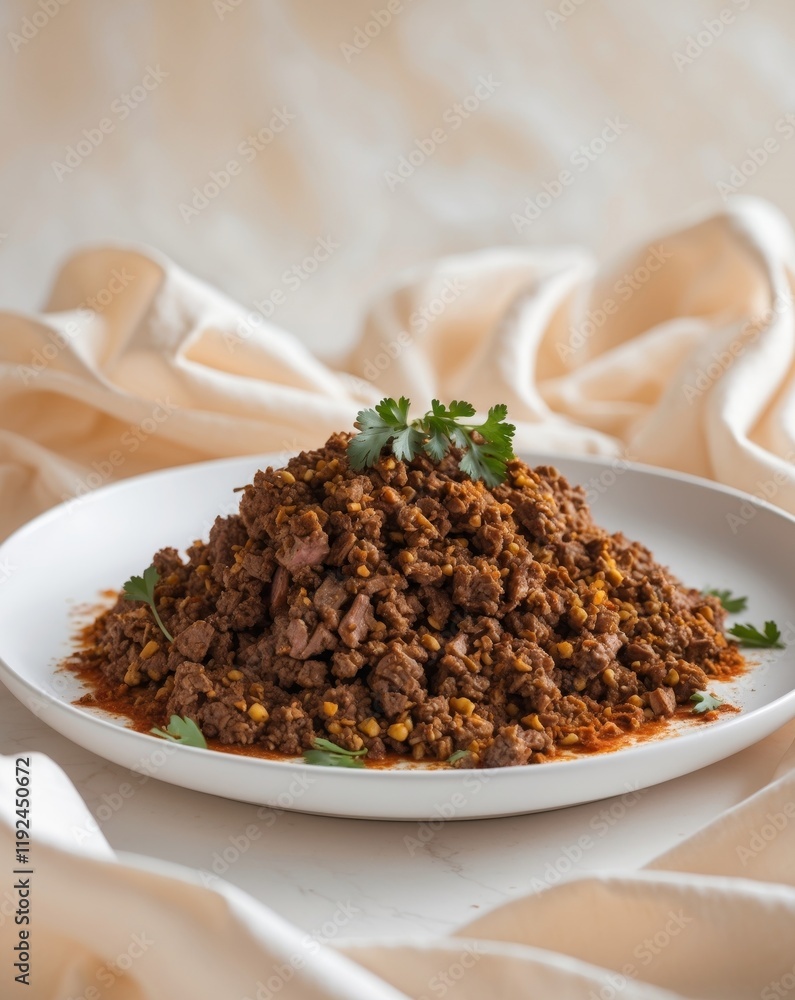 Rich minced meat and aromatic spices blend beautifully in this savory dish ready to delight any palate Rich minced meat and aromatic spices blend beautifully in this savory dish ready to delight any palate