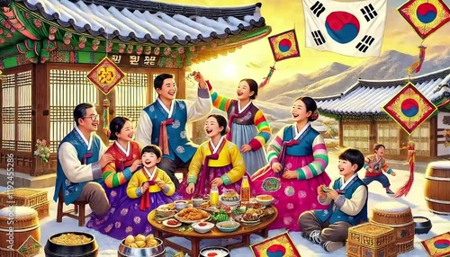 한국의 즐거운 명절 설날