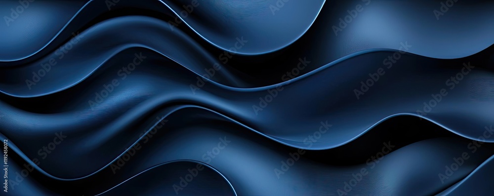 Cloudy abstract background concept. Fluid abstract background with smooth curves and deep blue tones creating a calming effect. Cloudy abstract background concept. Fluid abstract background with smooth curves and deep blue tones creating a calming effect.