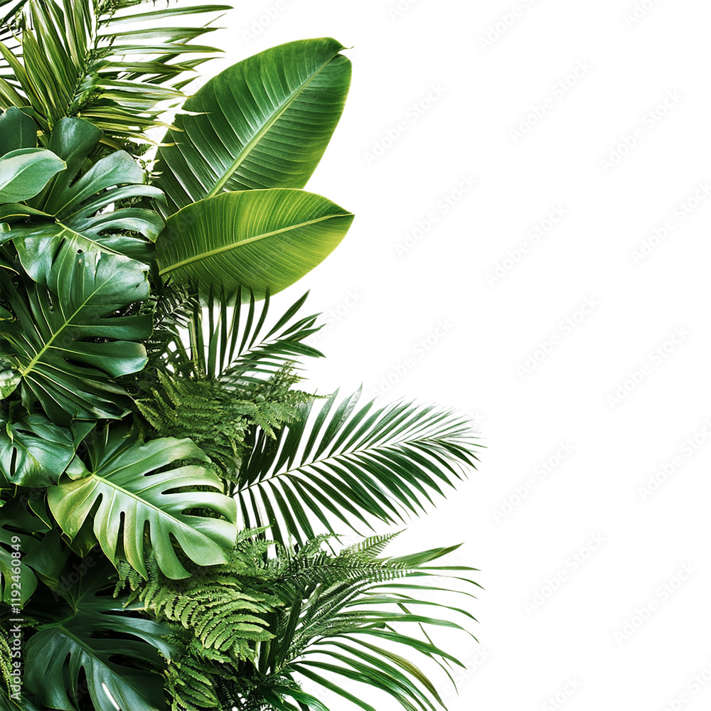 Lush Tropical Greenery: A Vibrant Display of Exotic Foliage Lush Tropical Greenery: A Vibrant Display of Exotic Foliage