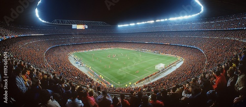 Camp Nou Stadium Night Game: A Thrilling Soccer Match Under the Lights