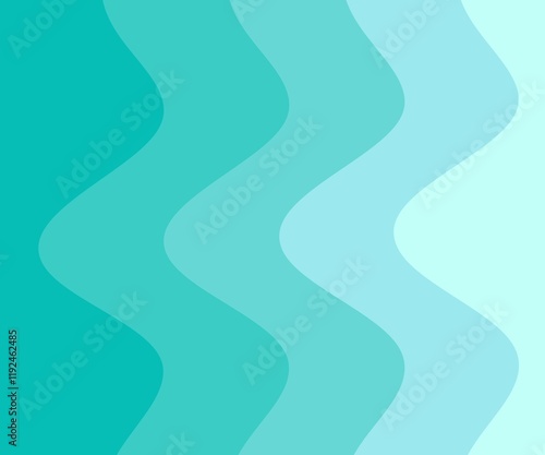 Horizontal blue wave