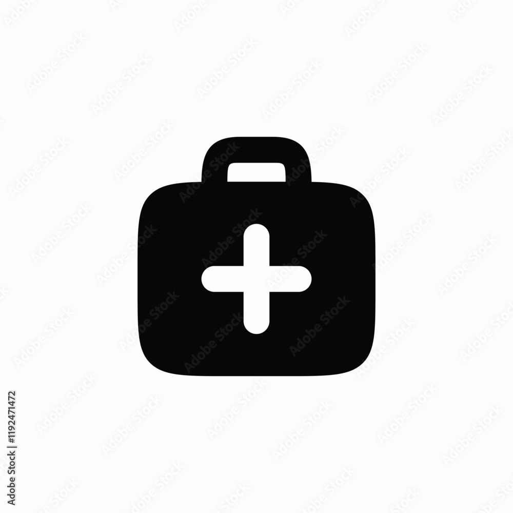 medical aid kit icon vector sign medical aid kit icon vector sign