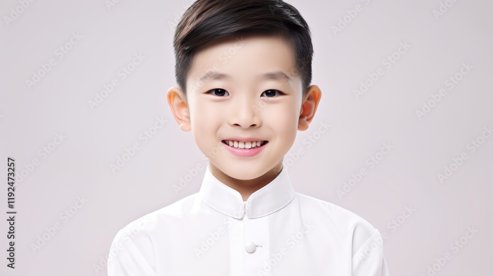 Asian Chinese boy greeting celebrating Chinese Lunar New Year festival Asian Chinese boy greeting celebrating Chinese Lunar New Year festival