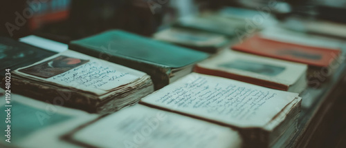 Exploring the beauty of vintage letters and handwritten notes from the past photo