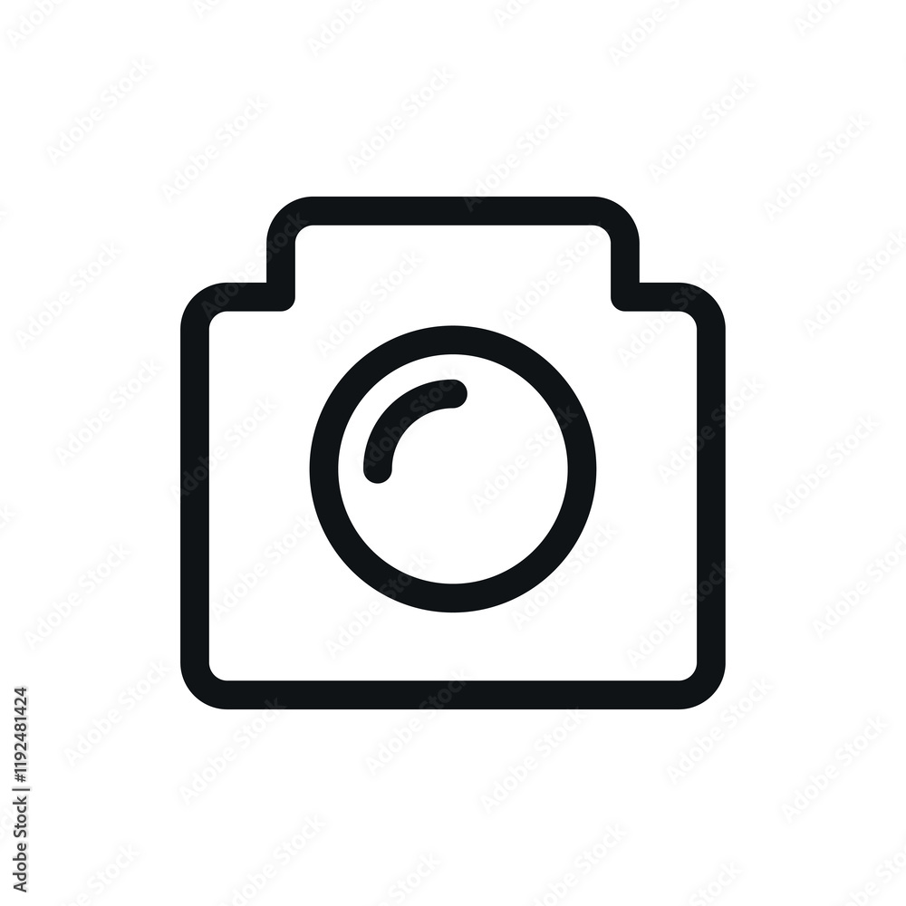 Camera icon. Camera icon.