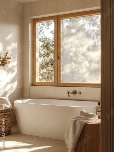 Modern Bathroom Featuring F...