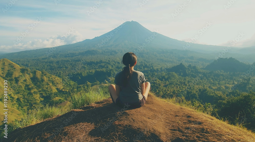 Fototapeta premium Exploring Scenic Mountain Adventure and Breathtaking Nature Views