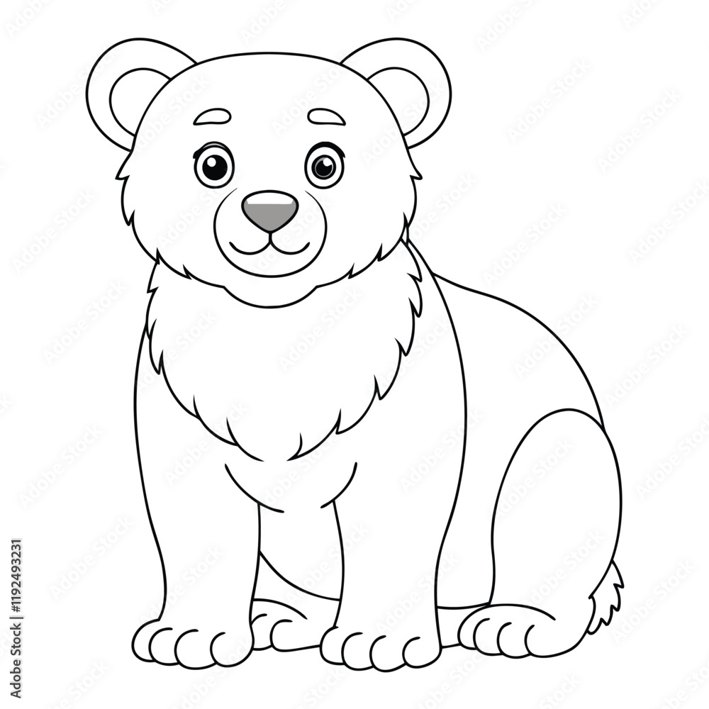 Naklejka premium vector design silhouette of a bear