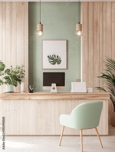 Minimalist Reception Area W...