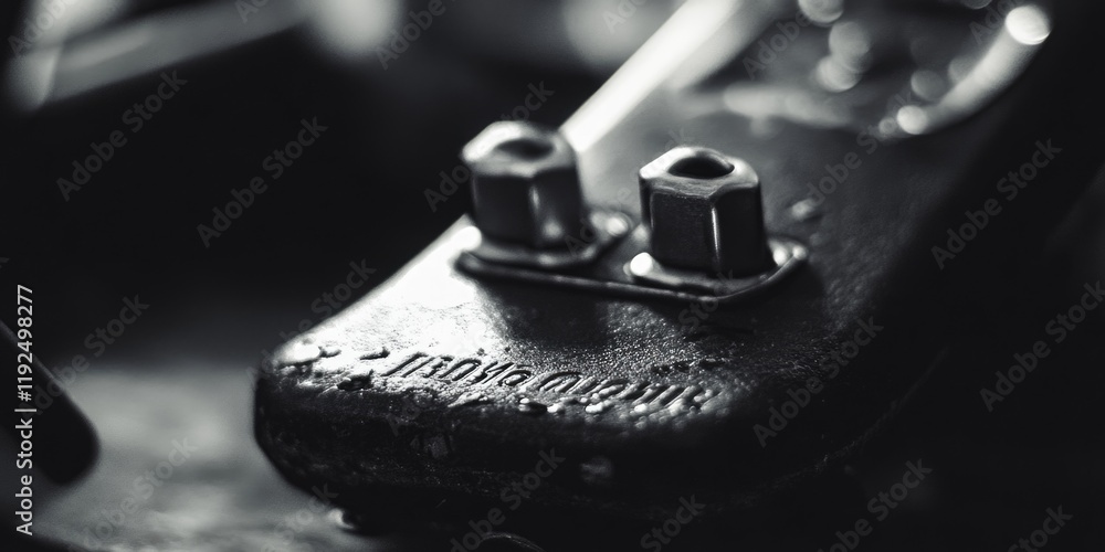 A close-up shot of a guitar in black and white, great for use in music-themed designs or as a minimalist icon A close-up shot of a guitar in black and white, great for use in music-themed designs or as a minimalist icon