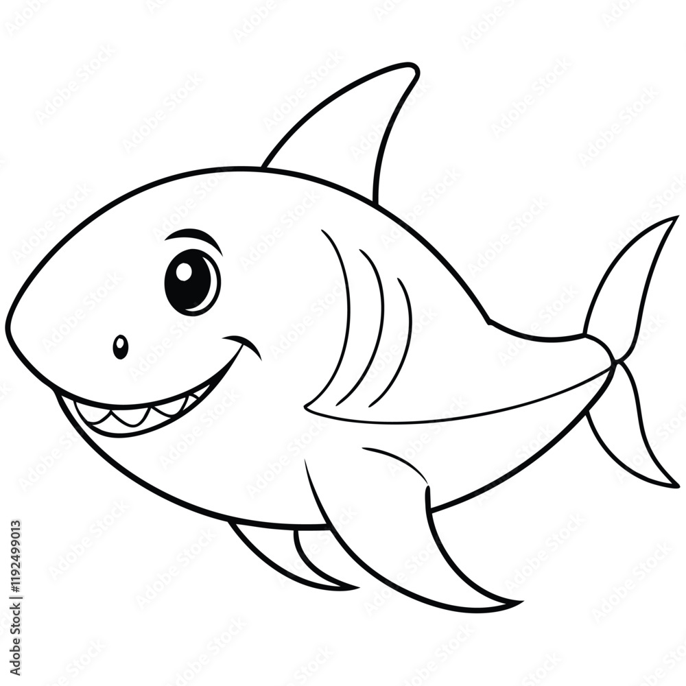 cute shark vector design silhouette cute shark vector design silhouette