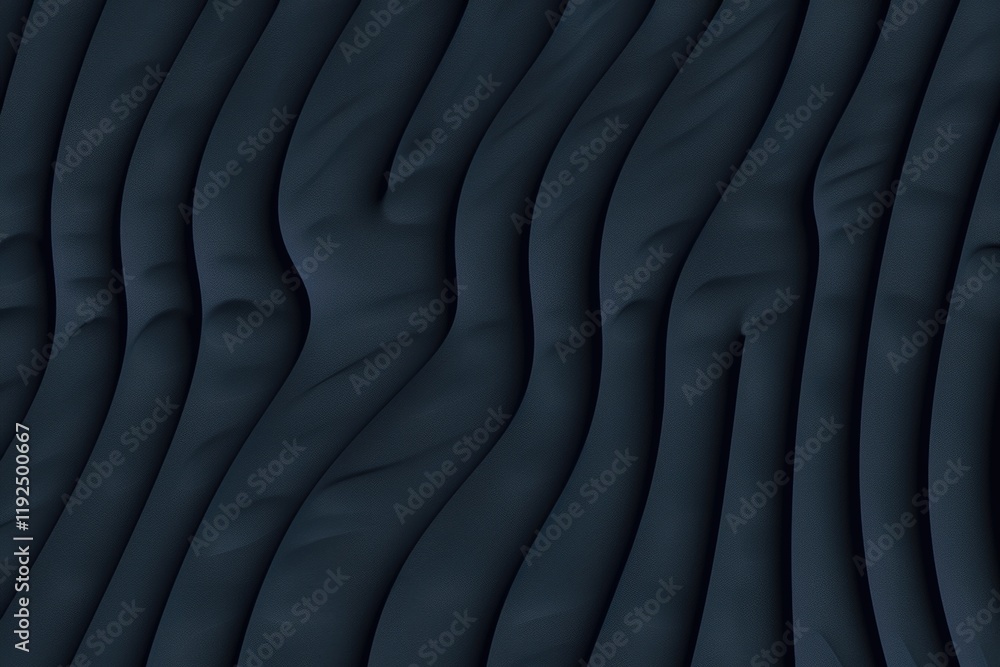 Obraz premium Abstract dark blue wavy texture with fluid organic background