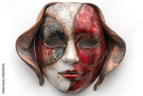 Detailed Venetian Carnival Mask with Intricate Design photo