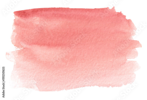 Watercolor stain, background brown-pink color with a hint of orange.
