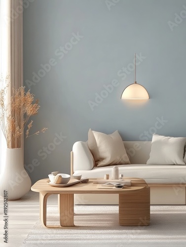Modern minimalist living ro...