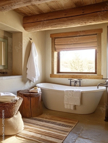 Rustic Bathroom With Freest...