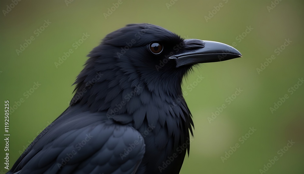 Closeup of a crow with bokeh background Closeup of a crow with bokeh background