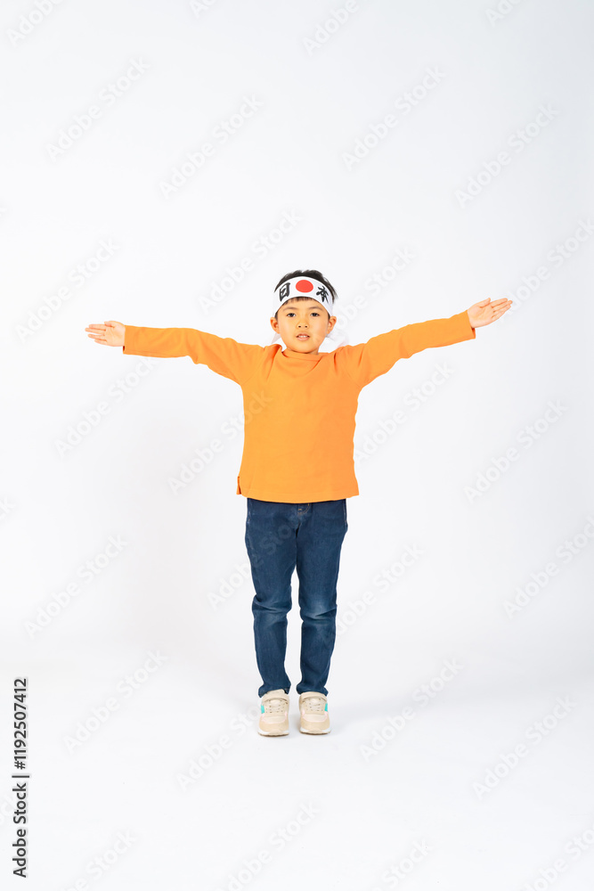 boy, elementary school student, headband, cheer squad, sports day, full body, cheer, yell, hooray, japan, hinomaru, japanese, asian, male, man, child, education, casual, elementary school, dance, perf boy, elementary school student, headband, cheer squad, sports day, full body, cheer, yell, hooray, japan, hinomaru, japanese, asian, male, man, child, education, casual, elementary school, dance, perf