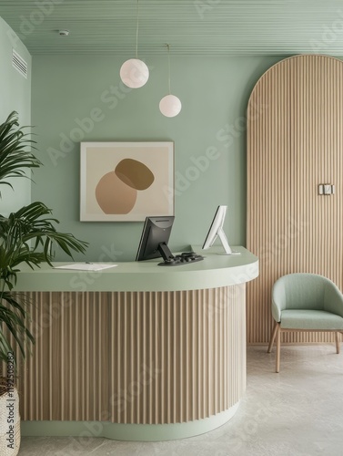 Modern Reception Area With ...