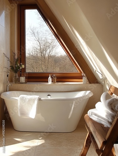 Luxurious Bathroom with Fre...