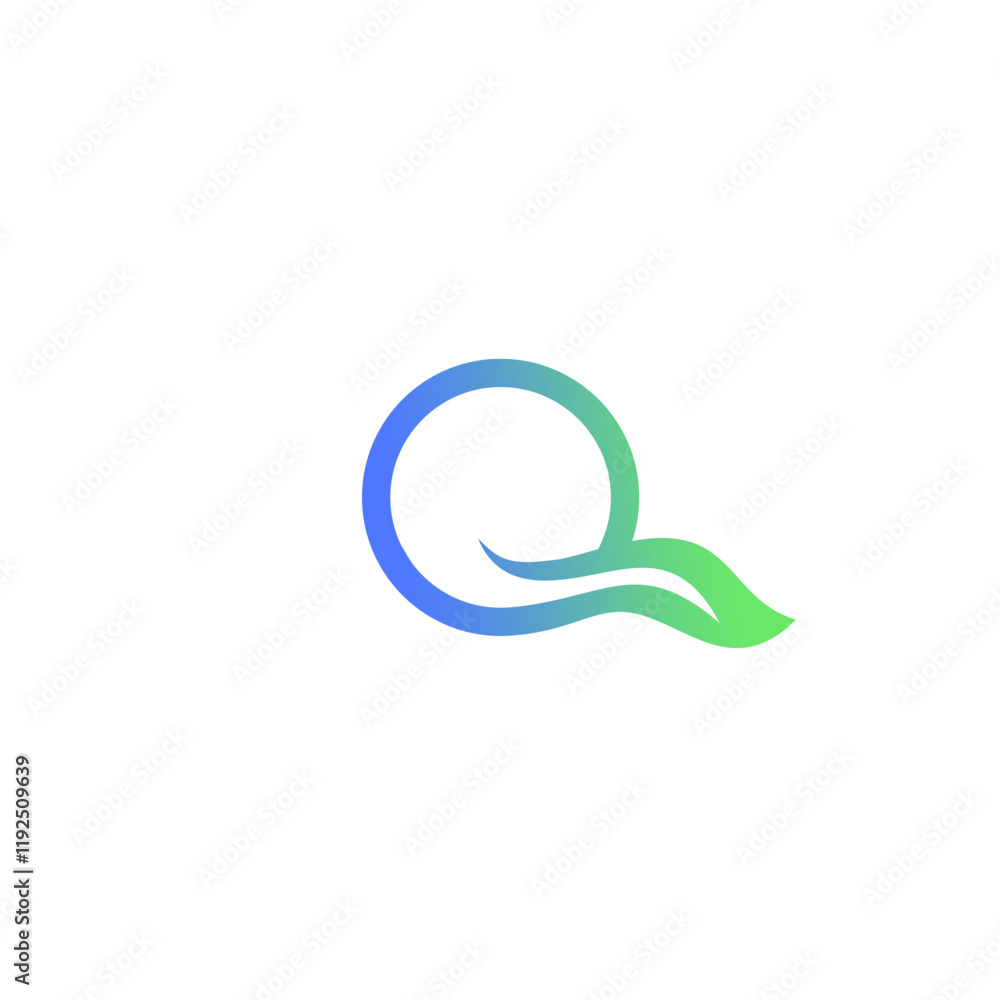 Q Leaf Logo Design Template. Q Initial Logo Q Leaf Logo Design Template. Q Initial Logo