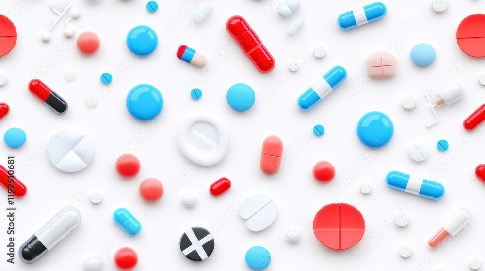 Colorful Medicine Pattern: A Visual Representation of Health Colorful Medicine Pattern: A Visual Representation of Health