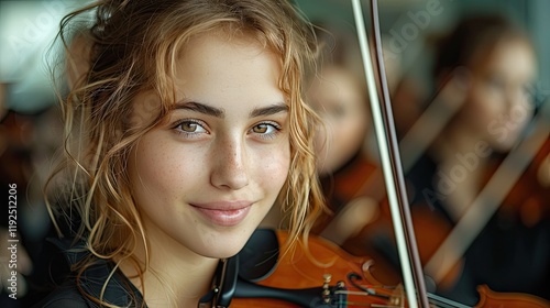 An accomplished orchestra conductor engages the audience with a captivating performance at Royal Albert Hall in London, showcasing exceptional talent