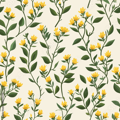 Creosote Bush continuous icon pattern, Creosote Bush repeating background photo