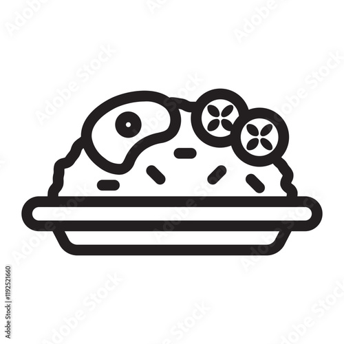 rice Line Icon